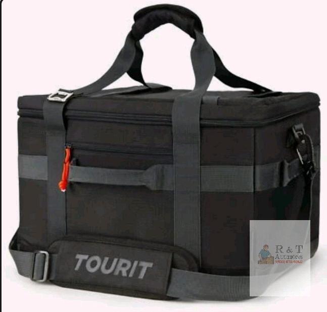 new TOURIT Soft-Sided Cooler Bag, 48 cab Capacity, Black, Insulated, Leak-Proof, Portable