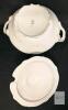 Vintage East Germany Echt Weimar Karherine #17010 Porcelain Soup Tureen, Gold Roses, No Chips or Cracks, Shelf-Wear To Bottom, 9" Tall - 5