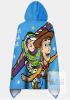 new Toy Story Hooded Blanket Poncho by Character.com, 100% Cotton, One Size, Woody & Buzz Design - 3