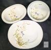 NORITAKE Ireland Edenberry 2772 Pattern Serving Platter, Oval Serving Dish & Serving Bowl - Up To 13.3" &times; 11" No Chips or Cracks - 2