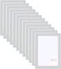 New 12pcs Self Adhesive Magnetic Poster Frame Wall Sign Holder, 5"x7" Magnetic Picture Frame Document Display Window Sign Wall Mount for Home Office Store Restaurant,Silver
