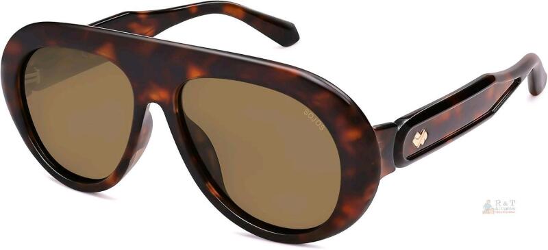 New SOJOS Trendy Oversized Polarized Aviator Sunglasses Womens Men SJ2390 Retro Vintage 70s Style UV Protection Shield Sun Glasses