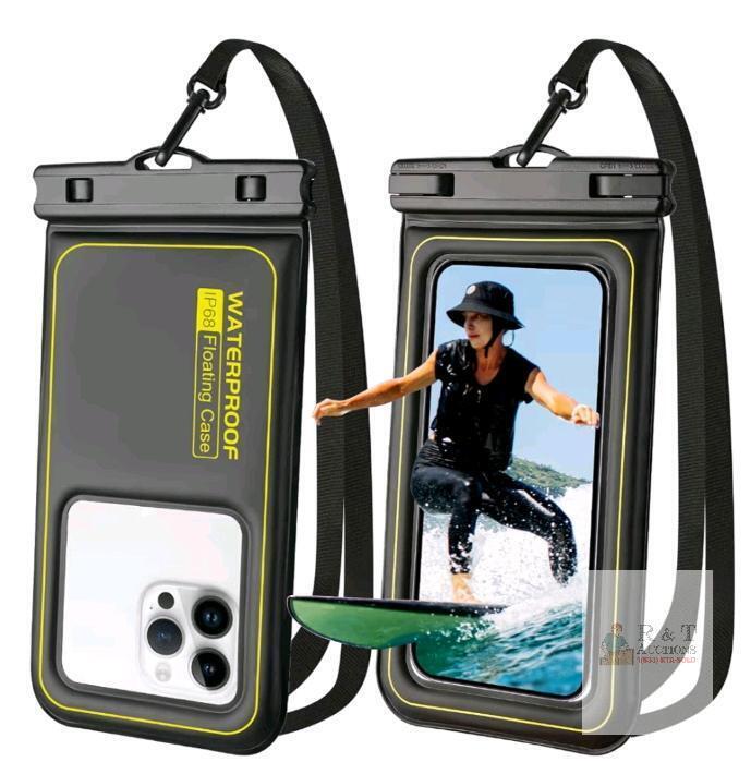 Waterproof Floating Phone Pouch 2-Pack, IP68 Rated, Fits Devices Up to 7 Inches new
