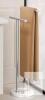 new KES BTH236A-2 Free-Standing Towel Rack, 2-Tier, Brushed Stainless Steel, Marble Base - 3