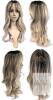 New 22" Long Ash Linen Blonde Wig With Bangs Synthetic Wavy PuffPro Voluminous High Crown Wigs for Women, 4x4'' Parting Realistic Scalp