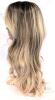 New 22" Long Ash Linen Blonde Wig With Bangs Synthetic Wavy PuffPro Voluminous High Crown Wigs for Women, 4x4'' Parting Realistic Scalp - 3