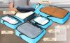 NEW Bagail 8-Piece Compression Packing Cubes Set, Dusty Blue Mesh, Premium Nylon Fabric, Water-Repellent - 2