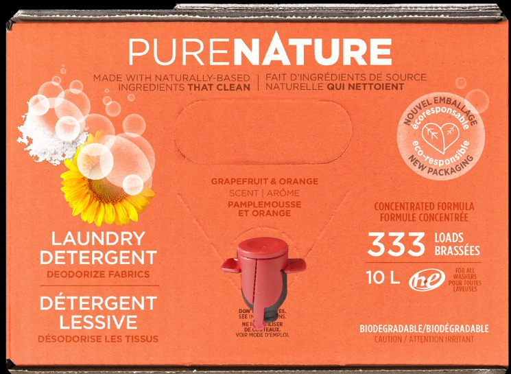 New, PurNat Laundry Detergent 10 Litres 333 Loads