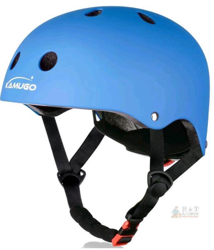 NEW Kamugo KH-01 Multi-Sport Helmet, Small (48-52 cm), Blue, ABS Shell, EPS Liner, Adjustable Fit