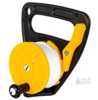 150 ft (46m) Handheld Kite Reel, ABS Plastic, Braided Polyester Line, Thumb Brake