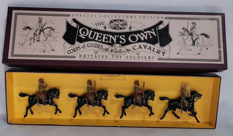 Britains ' The Queens Own Corps of Guides , Cavalry ' Toy Soldier Lead Miniatures