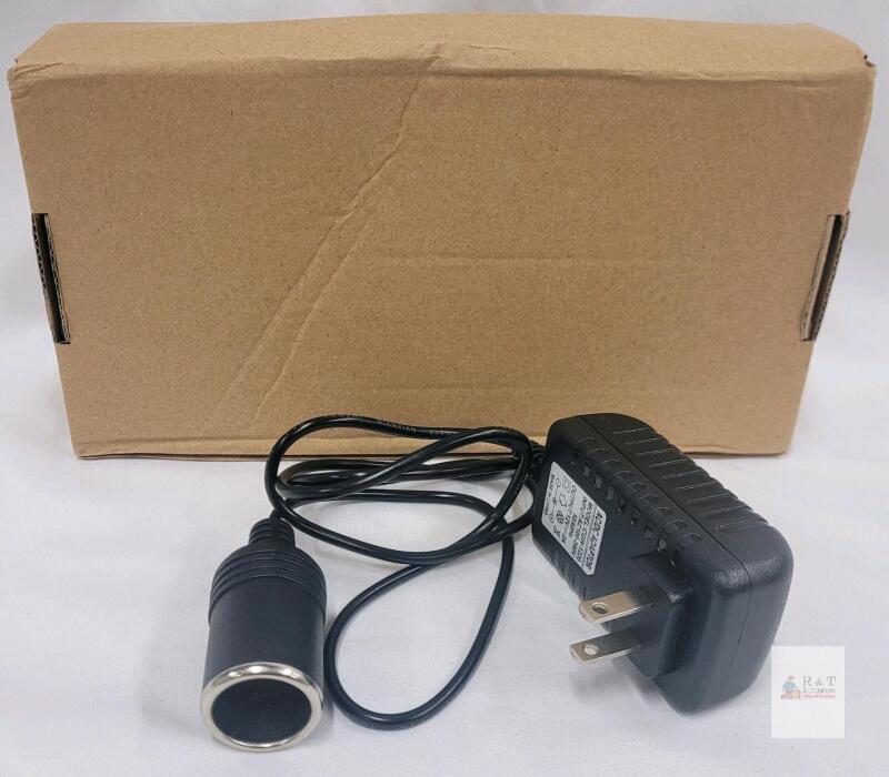 AC/DC Adapter CGW-1220, 12V 2A Output, Car Cigarette Lighter Socket, 100-240V Input 36"