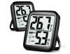 new Digital Indoor Thermometer & Hygrometer EC002B2, 2-Pack, LCD Display, CR2032 Battery