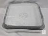 Collapsible Dish Tub with Drain Plug, 2.4 Gallon Capacity, White and Gray new - 3