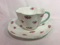 Vintage Shelley Rosebud Cup & Saucer