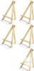 new 9.4-Inch Natural Pine Wood Tabletop Easel with Adjustable Rear Leg