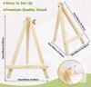 new 9.4-Inch Natural Pine Wood Tabletop Easel with Adjustable Rear Leg - 2