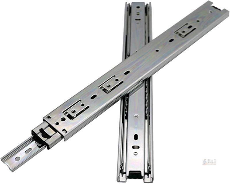 New HL Heavy Duty Drawer Runner Full Extension with Lock Drawer Slide Drawer Rail, 1.75" Wide &times; 19.75" - 37.75" Long