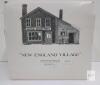 Department 56 New England Village Nathaniel Bingham Fabrics Post Office w/ Light & Box working - 4