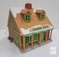 Department 56 New England Village General Store Porcelain Lighted Building working