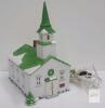 Department 56 New England Village Lighted Porcelain Church Building with Original Box