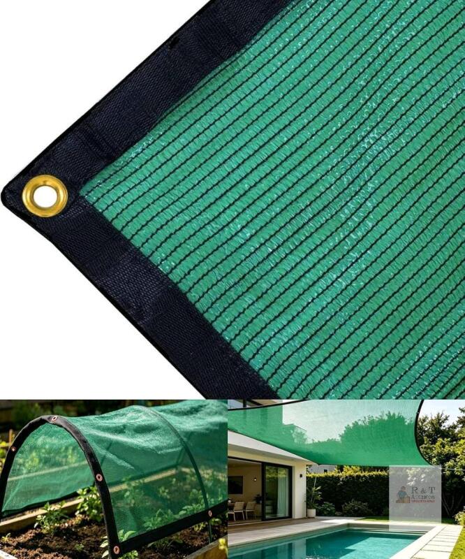 HUGE As-New 5ft &times; 48ft UV Blocking Shade Cloth With Grommets, Create Shade Where Needed For Chicken Runs, Animal Pens, Outdoor Work