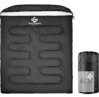 BLACKPONGO Double Sleeping Bag, 90.6"x61", 3-Season, Convertible to Two Singles