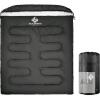 BLACKPONGO Double Sleeping Bag, 90.6"x61", 3-Season, Convertible to Two Singles