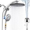 Razime Rain Shower Head Combo, 10" Rain Head, Handheld, 59" Hose, Magnetic Dock, Power Wash, Chrome - 2