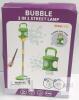 Xinnovel 2-in-1 Bubble Street Lamp Toy, B54-02, Battery-Powered, Light-Up, For Ages 3+