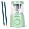 Aniborsa YB-PS5133 Electric Pencil Sharpener, Green, Dual Power, 3-Size Adjustable, Alloy Steel