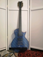Neat Plastic Guitar Wall Art - Blue