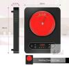 VBGK 1800W Single Burner Portable Electric Cooktop with Touch Control new - 3