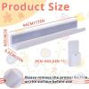 Magnetic Wall-Mounted Ledge Shelf Set with Pen Holder, 17" x 2.2" x 2", White - 2