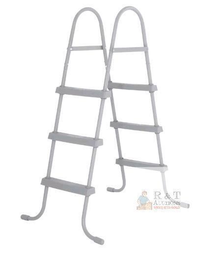 new Intex Above Ground Pool Ladder, 42" Height, Steel Frame, 3-Step, Fits 107 cm Pool