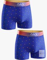 GAGLI Men's Boxer Briefs Marine Blue GMU016 L 2-Pack 60% Polyamide 40% Spandex