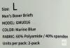 GAGLI Men's Boxer Briefs Marine Blue GMU016 L 2-Pack 60% Polyamide 40% Spandex - 4