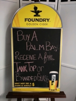 Foundry Golden Cider Chalk Board Sign
