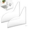 Puleno Shower Splash Guard Set &ndash; 2 Pieces, Clear Acrylic, Adhesive Mount