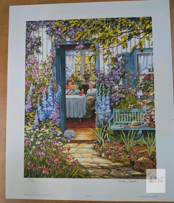 Print of "Mary's Kitchen" by Carole Black. 476/490. 16" by 19"