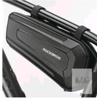 ROCKBROS Hard Shell Bicycle Frame Bag, 11.4"x5.9"x3.9", Fits Road & Mountain Bikes, 1.5L, Black
