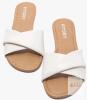 new FITORY Women's Slide Sandals SW06, White, US Size 8, Synthetic Upper, Rubber Sole - 2