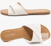 new FITORY Women's Slide Sandals SW06, White, US Size 8, Synthetic Upper, Rubber Sole - 3
