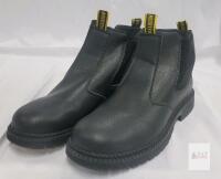 New KELODON Waterproof Steel Toe Boots For Men , Size 9.5 . Black