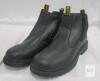 New KELODON Waterproof Steel Toe Boots For Men , Size 9.5 . Black