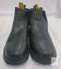 New KELODON Waterproof Steel Toe Boots For Men , Size 9.5 . Black - 2