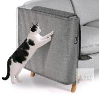 NATUYA Cat Scratch Furniture Protector Gray, 27.6x19.7 in, with Storage Pockets
