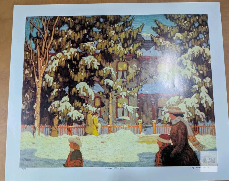 Print of Winter Afternoon by Lauren Harris. 233/277. With COA. 24" by 20" [Group of Seven]