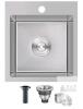 ROVATE CA-RVT1315U 13"x15" Drop-In Stainless Steel Kitchen Sink, 8" Bowl Depth, Single Bowl new