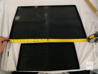 Universal Black Rubber All-Weather Cargo and Floor Mat Set, Raised Edges